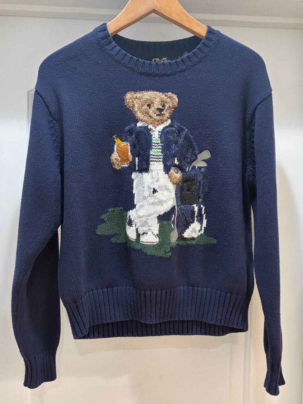 RLX Ralph Lauren Knit Bear Sweater XS